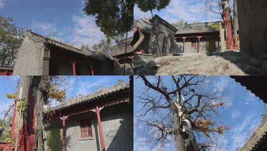 唐代古寺越峰寺高清在线视频素材下载