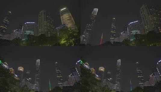 广州城市夜景 CBD高清在线视频素材下载