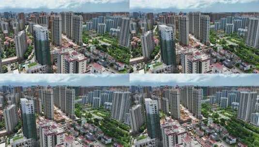 北海的海城区城市建筑房地产航拍高清在线视频素材下载