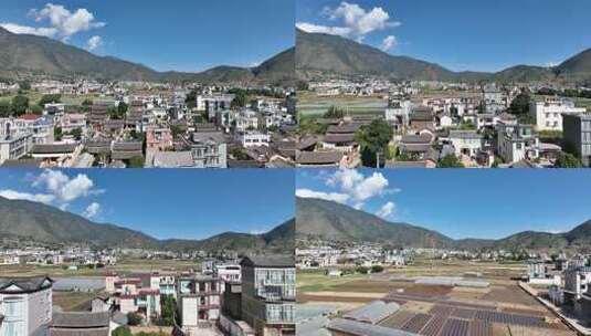 云南大理乡村田园风光航拍高清在线视频素材下载