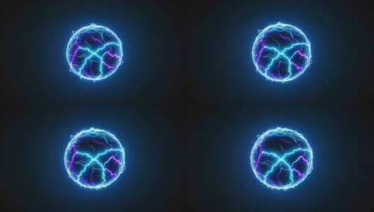 带电能量球特效画面高清在线视频素材下载