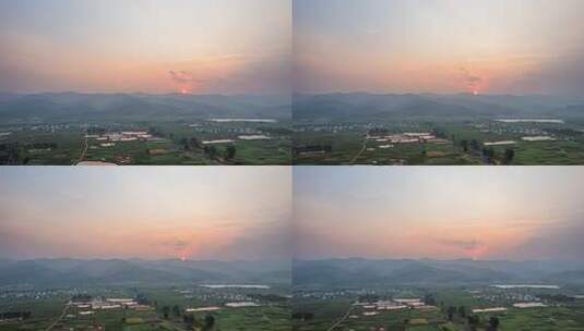 8K大理农业三农自然风光日落航拍延时高清在线视频素材下载