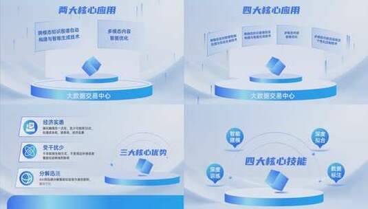 企业科技分类结构信息展示高清AE视频素材下载