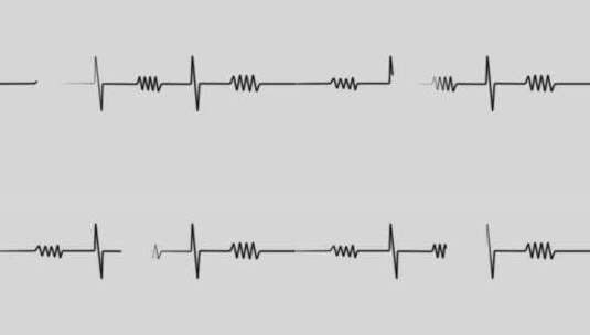心跳脉搏动画视频，医学概念高清在线视频素材下载