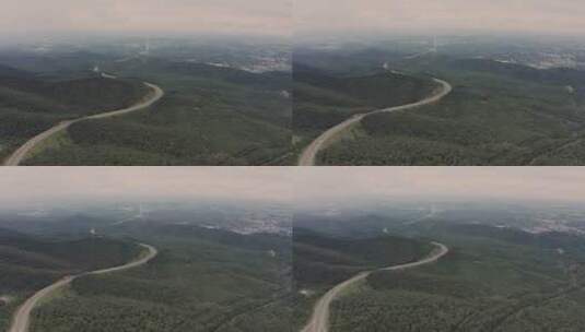 无人机航拍青山绿林高清在线视频素材下载