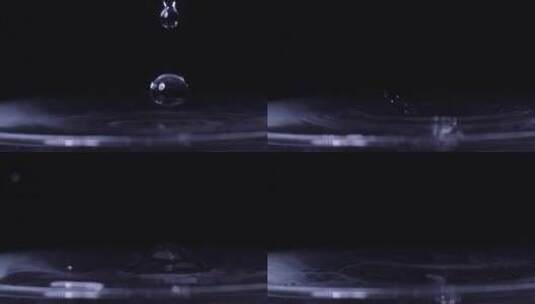 水滴落下的画面高清在线视频素材下载