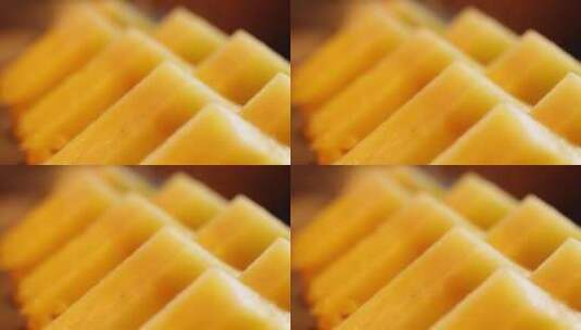 菠萝切块菠萝果肉 (10)高清在线视频素材下载