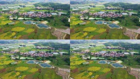 新中国美丽乡村航拍1高清在线视频素材下载