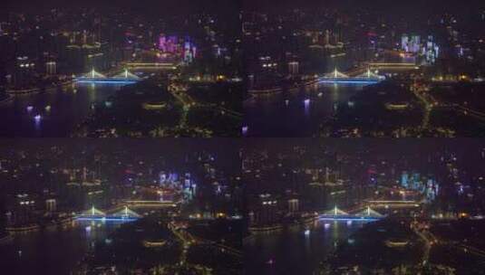 夜晚珠江两岸的美景高清在线视频素材下载