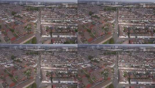 航拍城市房屋建筑高清在线视频素材下载