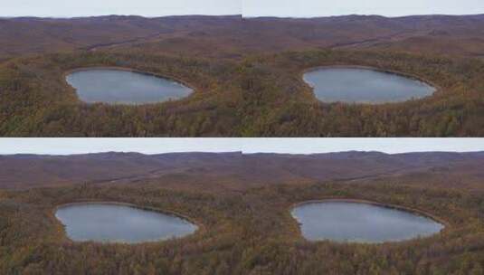 内蒙古阿尔山航拍视频高清在线视频素材下载