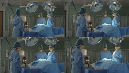 手术室做手术的外科医生高清在线视频素材下载
