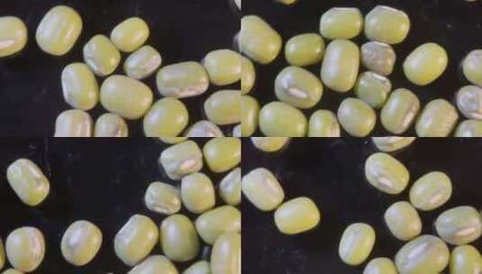 微距绿豆去暑中暑杂粮高清在线视频素材下载