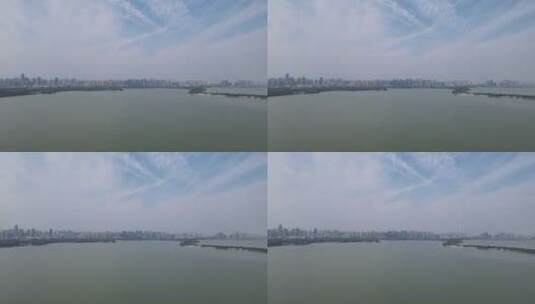 武汉东湖5A景区航拍高清在线视频素材下载