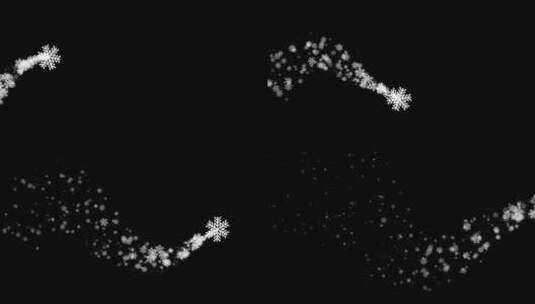 雪花拖尾粒子特效视频高清在线视频素材下载