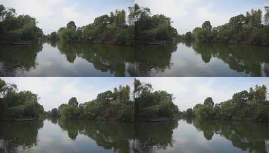 杭州西溪国家湿地公园梅竹山庄高清在线视频素材下载