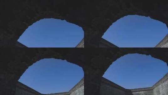 襄阳古城墙高清在线视频素材下载