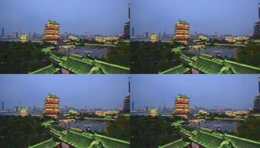 江南三大名楼之滕王阁古建筑高清在线视频素材下载