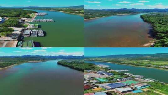 竖屏竹江码头视频合集桂林风光高清在线视频素材下载