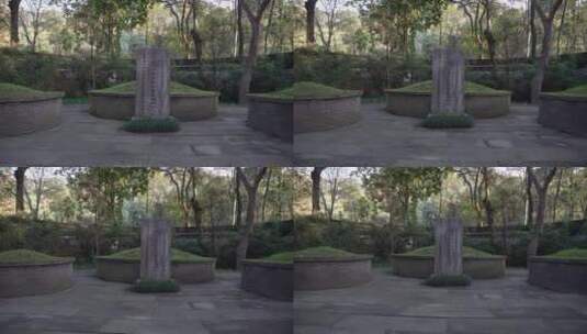 杭州名人纪念馆张苍水墓高清在线视频素材下载