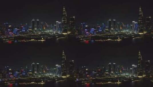 后海深圳湾夜景高清在线视频素材下载