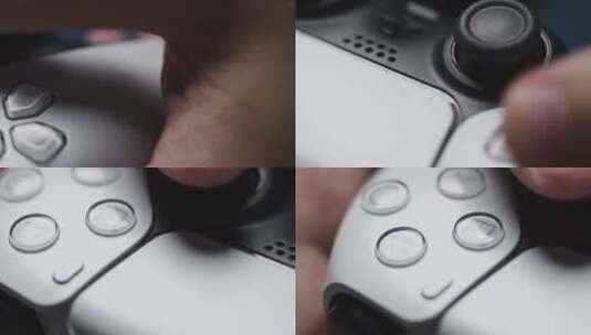 手玩视频游戏控制器的特写高清在线视频素材下载