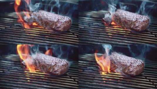 美味的烤牛肉高清在线视频素材下载
