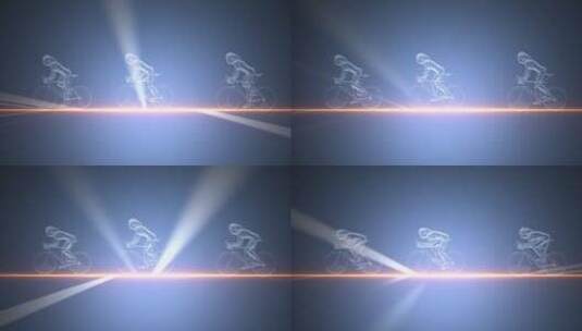 骑自行车背景粒子光效特效视频背景素材高清在线视频素材下载