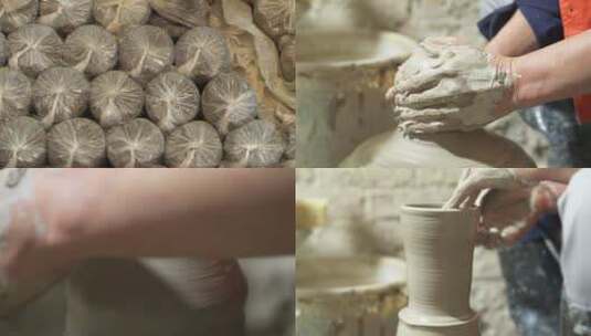 拉坯修坯 陶瓷制作高清在线视频素材下载