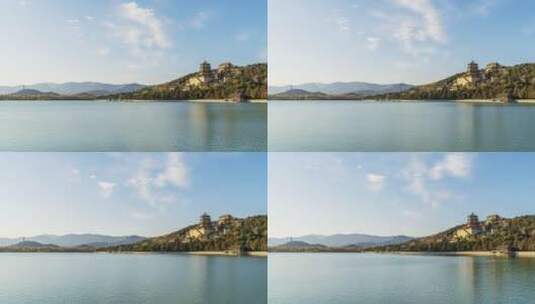 北京颐和园昆明湖延时摄影HDR杜比视界高清在线视频素材下载