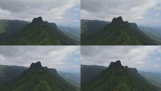 航拍湖北神农架天燕景区4A景区高清在线视频素材下载