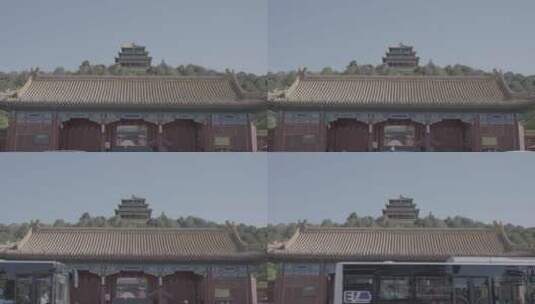 景山公园 北京古建筑高清在线视频素材下载