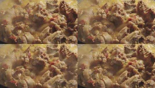 炖鸡煮鸡汤视频素材高清在线视频素材下载