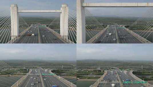 福州魁浦大桥穿越竖幅4K高清在线视频素材下载