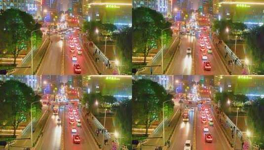4k城市道路交通夜视频素材高清在线视频素材下载