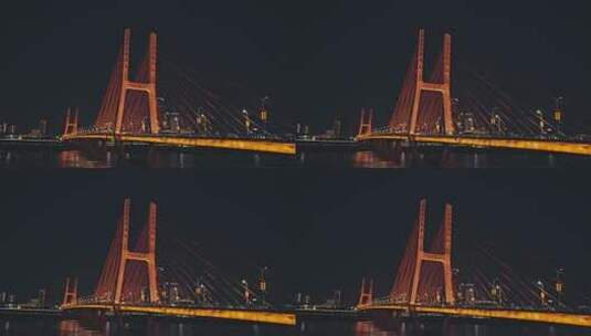 【正版素材】南昌八一大桥夜景高清在线视频素材下载