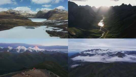 川西旅游风光空镜西藏风景 藏传佛教 风光高清在线视频素材下载