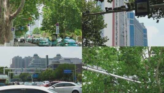 合集街头红路灯监控车辆行驶高清在线视频素材下载