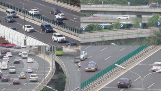 最新拍摄北京高架立交桥车流高清在线视频素材下载