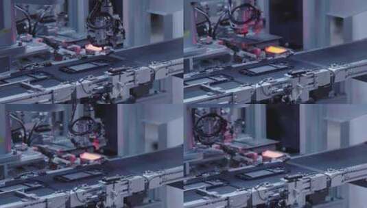 工厂里的自动化生产线高清在线视频素材下载
