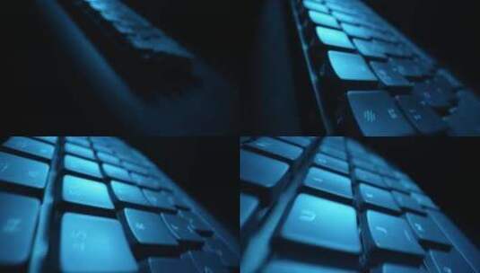 机械键盘特写高清在线视频素材下载