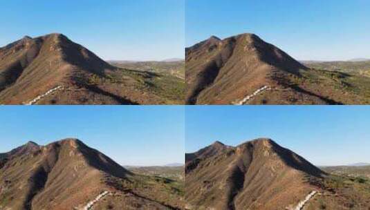 无人机横移拍摄山脉高清在线视频素材下载