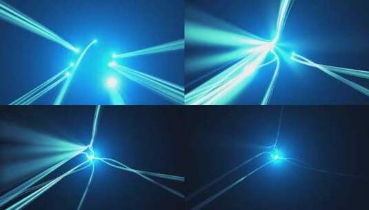 科技光线光束穿梭汇聚高清在线视频素材下载