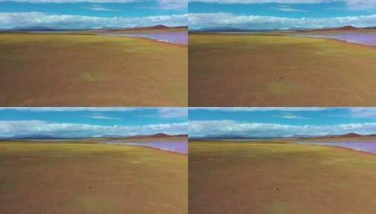 高原湿地湖泊雪山空镜高清在线视频素材下载