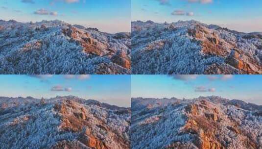 青岛雪景崂山雪景高清在线视频素材下载