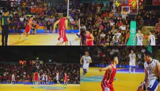 福建泉州篮球比赛村ba高清在线视频素材下载