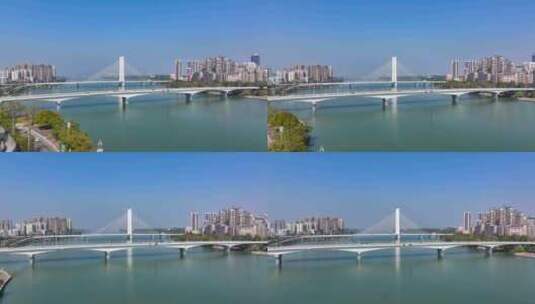 4K航拍广东省惠州大桥高清在线视频素材下载