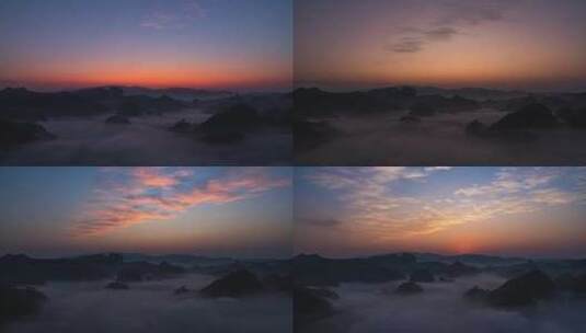 【4K】武夷山日出云雾云海延时高清在线视频素材下载
