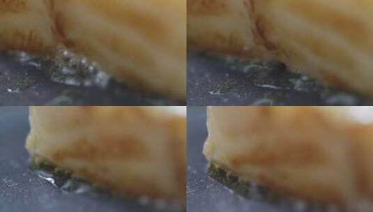 鳕鱼块烹饪高清在线视频素材下载