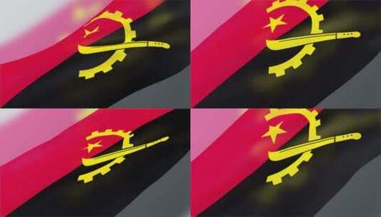 安哥拉国旗高清在线视频素材下载